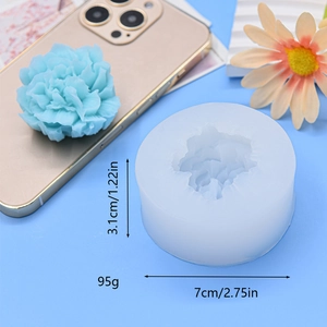 Stampo in silicone a fiore di plumeria per fondant e sapone con diametro di 7cm