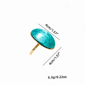 Japanese style alloy acetate oval ponytail hook with shell pattern and 4cm size specs