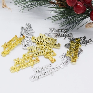 Panneau Lettres Merry Christmas Plastique Décoration Sapin Noël Festive Ornement Suspendu Décor De Fête
