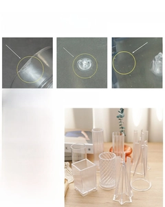 Detailed PC candle mold showing various shapes and -30°C to 200°C temperature resistance