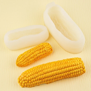Set di stampi in silicone 3D a forma di mais per sapone, candele e pasta di zucchero