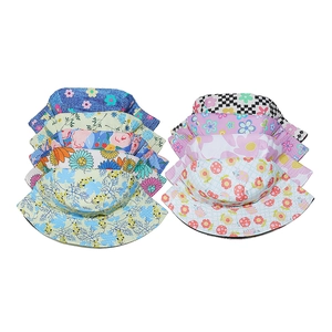 Women's summer floral bucket hats in multiple patterns for sun protection and beach vacation