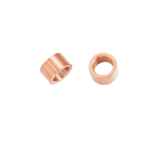 Polished rose gold stainless steel 6x10mm large hole beads for DIY jewelry making