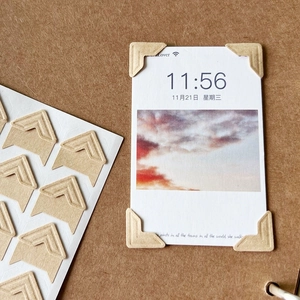 Self Adhesive Photo Corner Stickers Paper Triangle Corner Protectors For DIY Scrapbook Album Journal Decorative Accessories