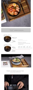 Detailed dimensions of handmade vintage Japanese ceramic bowls with size comparisons