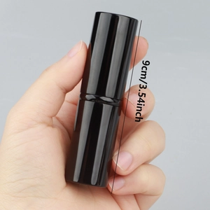 Macro shot of a compact 9cm portable flat-top retractable foundation makeup brush tool