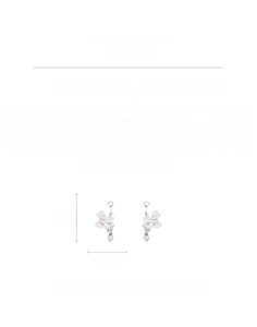 Détails de taille et poids des boucles d'oreilles pendantes à perles et glands