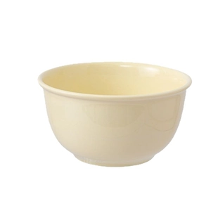 Minimalist cream white ceramic rice bowl with round rim in Korean ins style for home dining