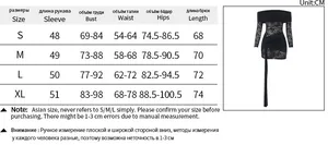 Detailed size chart for the off-shoulder lace trim dress with precise body measurements