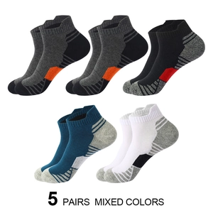 Men's Professional Sports Socks Breathable Sweat Absorbent Athletic Running Basketball Short Socks Comfort Training