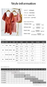 Size chart and style specs for the women square neck romper with cotton fabric details