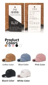 Detail of wool baseball cap with Saturday embroidery and quality brand tags