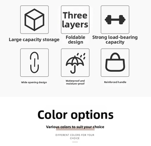 Features of large laundry basket: foldable, waterproof, high capacity, and sturdy handles