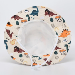 Détails du chapeau de soleil enfant avec doublure en maille et mentonnière réglable