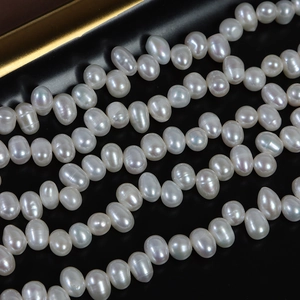 Irregular 4-5mm natural freshwater rice pearls for DIY necklace jewelry making