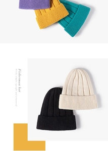 Detailed close-up of thick ribbed knit texture on stylish ear-protecting beanies in vibrant colors