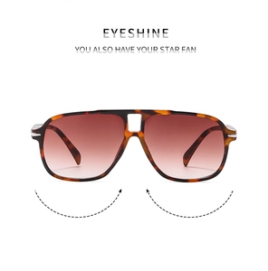 Classic aviator sunglasses featuring double bridge tortoise frames and brown gradient lenses