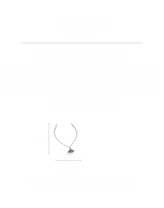 Detail of Saturn necklace with colorful zircons and precise dimension labeling