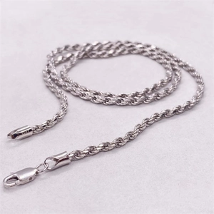 Λουστρέ ασημένια αλυσίδα S925 sterling silver με κούμπωμα καβούρι για άνδρες και γυναίκες