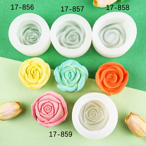 3D Rose Flower Silicone Mold For DIY Handmade Candle Soap Plaster Resin Craft Cake Fondant Chocolate Decorating