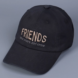 Cotton Baseball Cap Embroidered FRIENDS Letters Adjustable Sun Hat For Outdoor Casual Streetwear Style Women Men