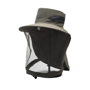 Outdoor sun protection mosquito hat with mesh veil for fishing and beekeeping