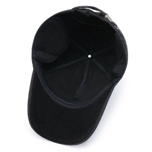 Casquette de baseball d'hiver pour hommes avec protège-oreilles et doublure polaire