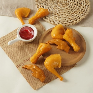 Modelli Di Cibo Simulato Realistico Coscia Di Pollo Piedi Anatra PVC Accessori Fotografia Decorazione Cucina Giocattoli