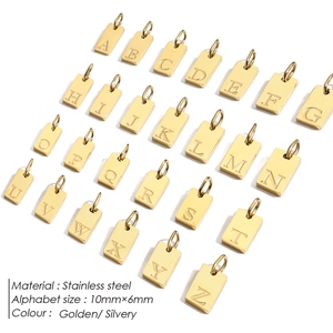 316 Stainless Steel Letter Jewelry Accessories Pendant