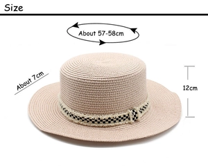 Guide des tailles pour chapeau de paille à bord de 7cm et hauteur de 12cm