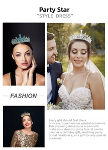 Detail of elegant crystal crown featuring sparkling rhinestones for bridal weddings