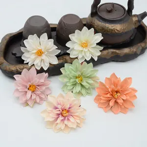 Artificial Dahlia flower heads in various colors for Nordic DIY floral arrangement