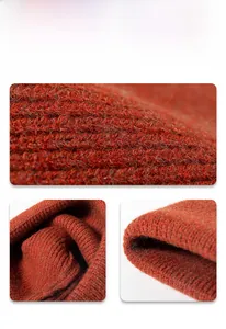 Close-up of thick ribbed knit fabric showing soft wool texture and intricate weave details