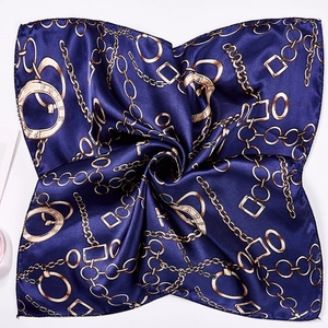 Women Square Scarf Satin Like Satin Print Neck Kerchief Fashion Accessories Elegant Head Wrap