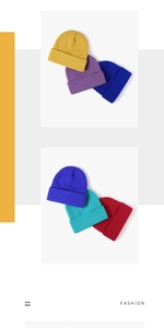 Vertical grid display showing a variety of colorful thick knit beanies for winter
