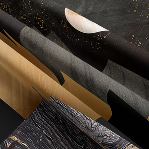 Close-up of landscape wall tapestry textures showing dark marble and rock patterns