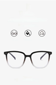 Détail de la monture de lunettes dégradé noir ne pesant que 17g pour un confort léger
