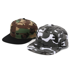 Retro-Snapback-Basecaps mit Camouflage-Muster in Grün und Grau für Streetstyle