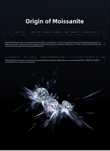 Detailed comparison of round brilliant cut moissanite stones with high fire and brilliance