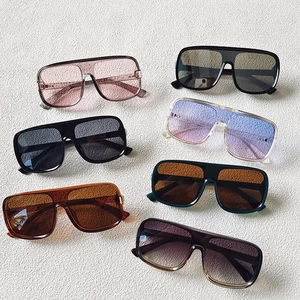 Oversized Sunglasses UV Protection Square PC Frame AC Lens Vintage Fashion Eyewear For Men Women Driving Outdoor Sports