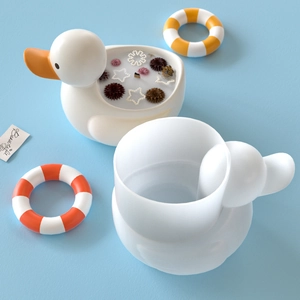 DIY little duck silicone mold for resin and candle making with 3D duckling design