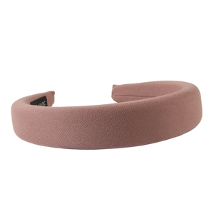 Serre-tête vintage français rose lotus avec éponge épaisse pour un look élégant et minimaliste