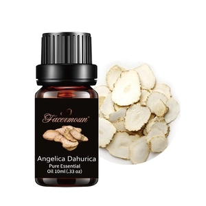 10ml Angelica Dahurica pure essential oil in a dark amber glass bottle for aromatherapy