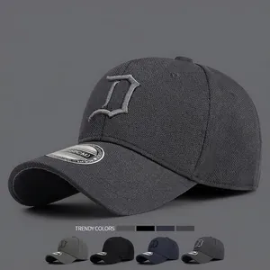 Baseball Cap Breathable Elastic Closed Back Outdoor Sport Gothic Letter Embroidery Men Women