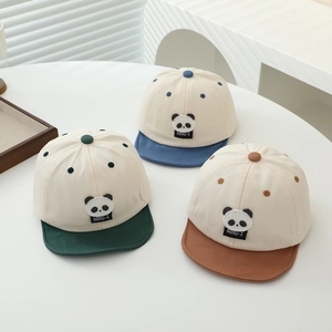 Casquette De Baseball Bébé Broderie Panda Ours Mignon Oreilles 3D Coton Respirant Chapeau De Voyage Extérieur Pour Garçons Filles