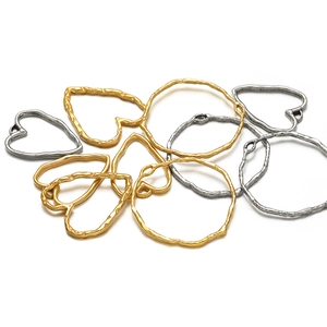 Stainless Steel Heart Pendant Geometric Irregular Round Circle Charms For DIY Jewelry Making Accessories Gold Steel Pendants