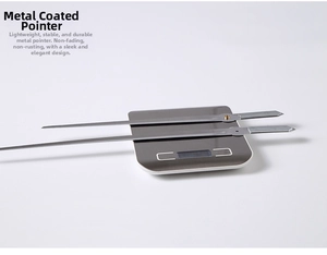 Detailed view of deep metallic grey painted clock hands made of durable stainless steel