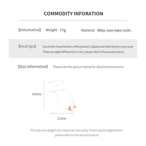 Detailed size chart for resin pendant necklace with length and weight specifications