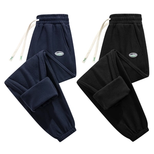 Pantaloni Sportivi In Pile Spesso Da Uomo Caldi Invernali Casual Joggers Con Coulisse Tasche Taglie Forti