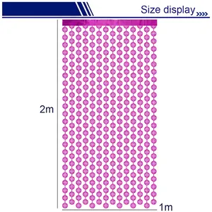 Silver 2x1m disco ball shimmer fringe curtain backdrop for party decoration